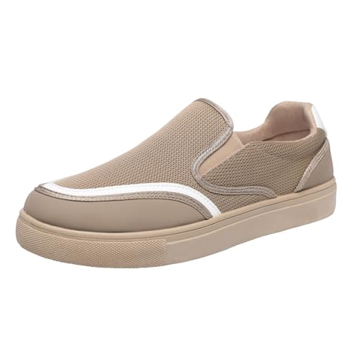 Xbemkste Turnschuhe Herren One Foot Lazy Schuhe Freizeitschuhe Leichte Sportschuhe Herren Tennisschuhe Herren Schuhe elegant (Khaki, 40.5) von Xbemkste