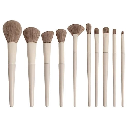 Xbsduih 10-Teiliges Make-Up-Pinsel-Set, Make-Up-Concealer-Pinsel, Rouge, Loser Puderpinsel, Lidschatten, Textmarker, Foundation-Pinsel, Werkzeuge von Xbsduih