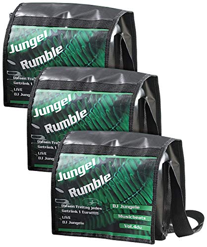 Xcase Tasche mit Sichtfenster: 3er-Set Schultertasche mit A4-Werbefenster, Querformat (Werbetasche, Tasche Werbefenster, Mitbringsel) von Xcase