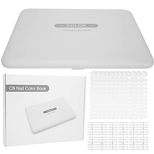 Xcello Nail Color Display Book, Professionelles Nail Gel Polish Display Book Mit 120 Aufbewahrungsfächern Und Ersatzspitzen von Xcello
