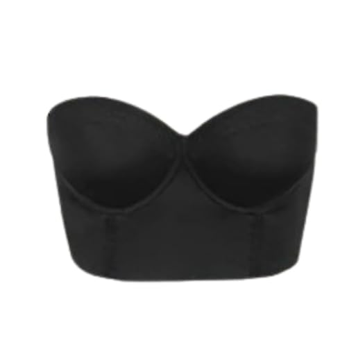 Xcllwhy Lucilift - Low Back Strapless Bra, Strapless Bra for Women Push Up Bandeau Lift Bra (Black,36/80B) von Xcllwhy