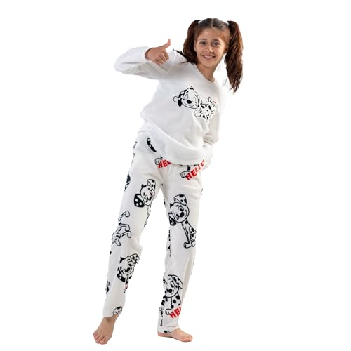Xclusive Line by vienetta Kinder Schlafanzug Dalmatiner, Pyjama Set lang, Kinderschlafanzug aus Baumwolle für Mädchen Xclusive Line by vienetta Kinder Schlafanzug Dalmatiner, Pyjama Set lang, Kinderschlafanzug aus Baumwolle für Mädchen von Xclusive Line