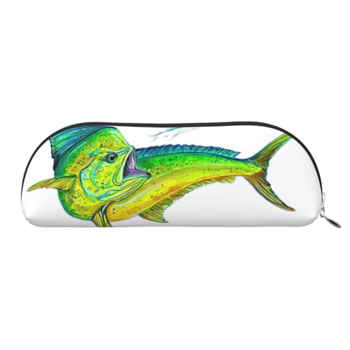 Xcwzbls Federmäppchen aus Leder, halbrund, Fischmotiv, große Kapazität, Aufbewahrungstasche, Reisetasche, Make-up-Kosmetiktasche, silber, Einheitsgröße, Taschen-Organizer Xcwzbls Federmäppchen aus Leder, halbrund, Fischmotiv, große Kapazität, Aufbewahrungstasche, Reisetasche, Make-up-Kosmetiktasche, silber, Einheitsgröße, Taschen-Organizer von Xcwzbls