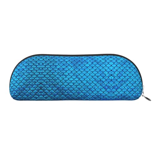 Xcwzbls Federmäppchen aus Leder, halbrund, Fischschuppen, große Kapazität, Aufbewahrungstasche, Reisetasche, Make-up-Kosmetiktasche, silber, Einheitsgröße, Taschen-Organizer Xcwzbls Federmäppchen aus Leder, halbrund, Fischschuppen, große Kapazität, Aufbewahrungstasche, Reisetasche, Make-up-Kosmetiktasche, silber, Einheitsgröße, Taschen-Organizer von Xcwzbls