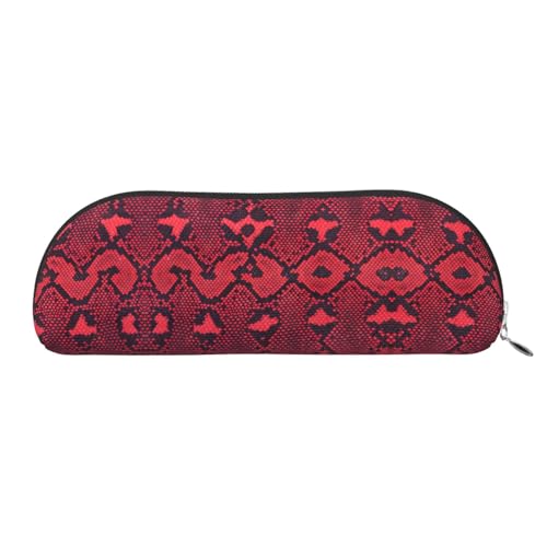 Xcwzbls Federmäppchen aus Leder, halbrund, Serpentin, große Kapazität, Aufbewahrungstasche, Reisetasche, Make-up-Kosmetiktasche, silber, Einheitsgröße, Taschen-Organizer Xcwzbls Federmäppchen aus Leder, halbrund, Serpentin, große Kapazität, Aufbewahrungstasche, Reisetasche, Make-up-Kosmetiktasche, silber, Einheitsgröße, Taschen-Organizer von Xcwzbls