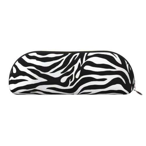 Xcwzbls Federmäppchen aus Leder, halbrund, Zebramuster, großes Fassungsvermögen, Aufbewahrungstasche, Reisetasche, Make-up-Kosmetiktasche, gold, Einheitsgröße, Taschen-Organizer Xcwzbls Federmäppchen aus Leder, halbrund, Zebramuster, großes Fassungsvermögen, Aufbewahrungstasche, Reisetasche, Make-up-Kosmetiktasche, gold, Einheitsgröße, Taschen-Organizer von Xcwzbls