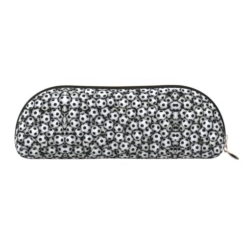 Xcwzbls Federmäppchen aus Leder, halbrund, große Kapazität, Aufbewahrungstasche, Reisetasche, Make-up-Kosmetiktasche, gold, Einheitsgröße, Taschen-Organizer von Xcwzbls