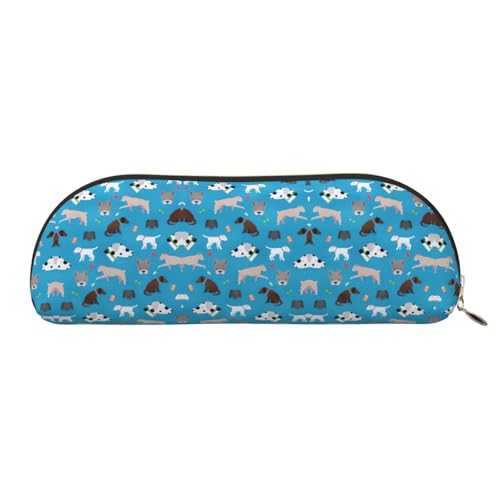 Xcwzbls Federmäppchen aus Leder, halbrund, große Kapazität, Aufbewahrungstasche, Reisetasche, Make-up-Kosmetiktasche, gold, Einheitsgröße, Taschen-Organizer von Xcwzbls