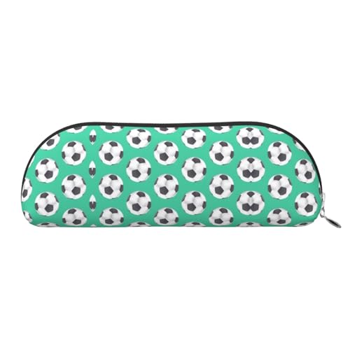 Xcwzbls Federmäppchen aus Leder, halbrund, große Kapazität, Aufbewahrungstasche, Reisetasche, Make-up-Kosmetiktasche, silber, Einheitsgröße, Taschen-Organizer von Xcwzbls