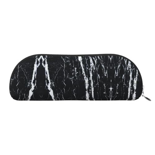 Xcwzbls Federmäppchen aus Leder, halbrund, schwarz und weiß, Marmor, große Kapazität, Aufbewahrungstasche, Reisetasche, Make-up-Kosmetiktasche, silber, Einheitsgröße, Taschen-Organizer Xcwzbls Federmäppchen aus Leder, halbrund, schwarz und weiß, Marmor, große Kapazität, Aufbewahrungstasche, Reisetasche, Make-up-Kosmetiktasche, silber, Einheitsgröße, Taschen-Organizer von Xcwzbls
