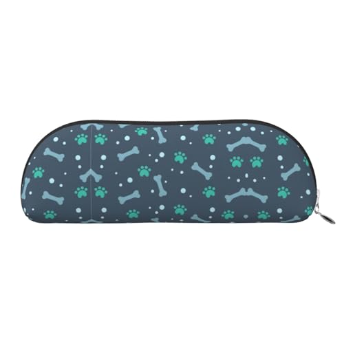 Xcwzbls Federmäppchen aus Leder, halbrunde und Hundekrallen, große Kapazität, Aufbewahrungstasche, Reisetasche, Make-up-Kosmetiktasche, silber, Einheitsgröße, Taschen-Organizer Xcwzbls Federmäppchen aus Leder, halbrunde und Hundekrallen, große Kapazität, Aufbewahrungstasche, Reisetasche, Make-up-Kosmetiktasche, silber, Einheitsgröße, Taschen-Organizer von Xcwzbls