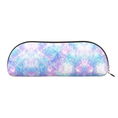 Xcwzbls Federmäppchen aus Leder, halbrundförmig, große Kapazität, Aufbewahrungstasche, Reisetasche, Make-up-Kosmetiktasche, gold, Einheitsgröße, Taschen-Organizer von Xcwzbls