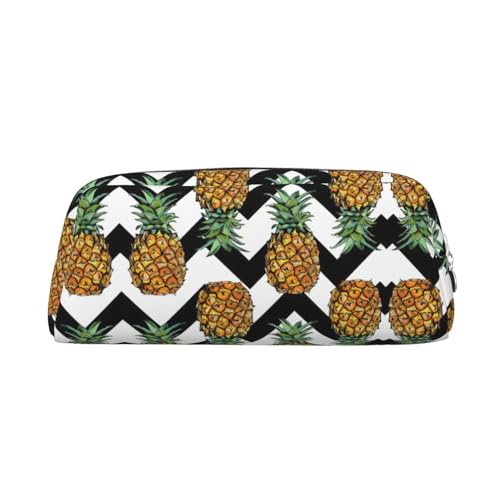 Xcwzbls Federmäppchen mit großem Fassungsvermögen, Ananas-Design, Leder, Reißverschluss, dreidimensionales Federmäppchen, Bürobedarf, silber, Einheitsgröße, Taschen-Organizer Xcwzbls Federmäppchen mit großem Fassungsvermögen, Ananas-Design, Leder, Reißverschluss, dreidimensionales Federmäppchen, Bürobedarf, silber, Einheitsgröße, Taschen-Organizer von Xcwzbls