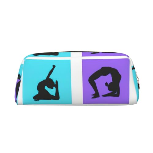 Xcwzbls Federmäppchen mit großem Fassungsvermögen, Federmäppchen, Leder, Reißverschluss, dreidimensionales Federmäppchen, Bürobedarf, gold, Einheitsgröße, Taschen-Organizer von Xcwzbls