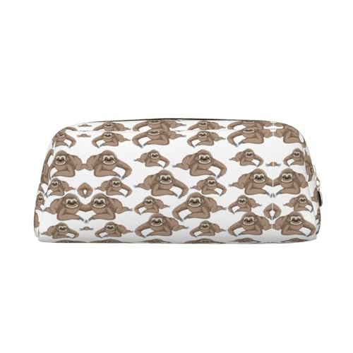 Xcwzbls Federmäppchen mit großem Fassungsvermögen, Federmäppchen, Leder, Reißverschluss, dreidimensionales Federmäppchen, Bürobedarf, gold, Einheitsgröße, Taschen-Organizer von Xcwzbls