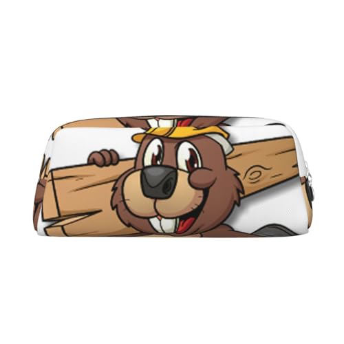 Xcwzbls Federmäppchen mit großem Fassungsvermögen, Federmäppchen, Leder, Reißverschluss, dreidimensionales Federmäppchen, Bürobedarf, silber, Einheitsgröße, Taschen-Organizer von Xcwzbls