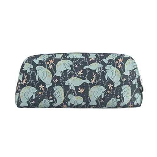 Xcwzbls Federmäppchen mit großem Fassungsvermögen, Mäppchen, Leder, Reißverschluss, dreidimensionales Federmäppchen, Bürobedarf, silber, Einheitsgröße, Taschen-Organizer von Xcwzbls