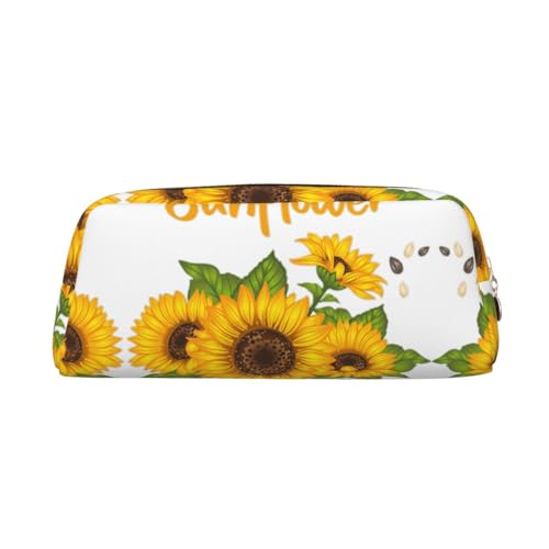 Xcwzbls Federmäppchen mit großem Fassungsvermögen, Motiv: Sonnenblumen, Lederreißverschluss, dreidimensionales Federmäppchen, Bürobedarf, gold, Einheitsgröße, Taschen-Organizer Xcwzbls Federmäppchen mit großem Fassungsvermögen, Motiv: Sonnenblumen, Lederreißverschluss, dreidimensionales Federmäppchen, Bürobedarf, gold, Einheitsgröße, Taschen-Organizer von Xcwzbls