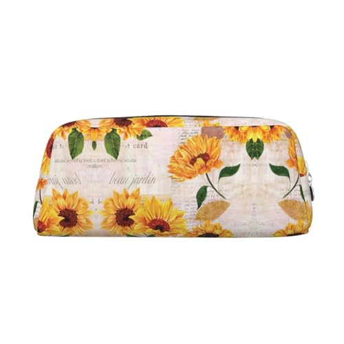 Xcwzbls Federmäppchen mit großem Fassungsvermögen, Motiv: Sonnenblumen, Lederreißverschluss, dreidimensionales Federmäppchen, Bürobedarf, silber, Einheitsgröße, Taschen-Organizer Xcwzbls Federmäppchen mit großem Fassungsvermögen, Motiv: Sonnenblumen, Lederreißverschluss, dreidimensionales Federmäppchen, Bürobedarf, silber, Einheitsgröße, Taschen-Organizer von Xcwzbls