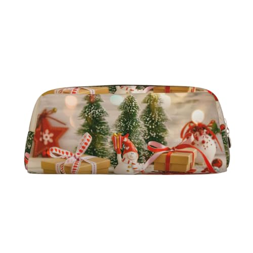Xcwzbls Federmäppchen mit großem Fassungsvermögen, Motiv: Weihnachtsbaum, Ball, Sterne, Stifteetui, Leder, Reißverschluss, dreidimensionales Federmäppchen, Bürobedarf, gold, Einheitsgröße Xcwzbls Federmäppchen mit großem Fassungsvermögen, Motiv: Weihnachtsbaum, Ball, Sterne, Stifteetui, Leder, Reißverschluss, dreidimensionales Federmäppchen, Bürobedarf, gold, Einheitsgröße von Xcwzbls