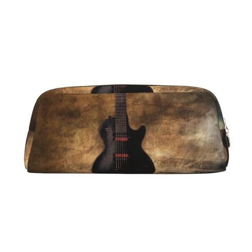 Xcwzbls Federmäppchen mit großem Fassungsvermögen, Musikgitarre, Stifteetui, Lederreißverschluss, dreidimensionales Federmäppchen, Bürobedarf, gold, Einheitsgröße, Taschen-Organizer Xcwzbls Federmäppchen mit großem Fassungsvermögen, Musikgitarre, Stifteetui, Lederreißverschluss, dreidimensionales Federmäppchen, Bürobedarf, gold, Einheitsgröße, Taschen-Organizer von Xcwzbls