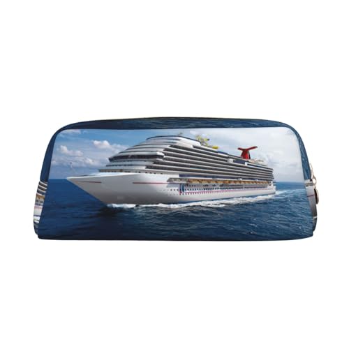 Xcwzbls Federmäppchen mit großem Fassungsvermögen, Schiff, Stifteetui, Leder, Reißverschluss, dreidimensionales Federmäppchen, Bürobedarf, gold, Einheitsgröße, Taschen-Organizer Xcwzbls Federmäppchen mit großem Fassungsvermögen, Schiff, Stifteetui, Leder, Reißverschluss, dreidimensionales Federmäppchen, Bürobedarf, gold, Einheitsgröße, Taschen-Organizer von Xcwzbls