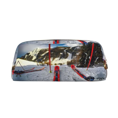 Xcwzbls Federmäppchen mit großem Fassungsvermögen, Winter-Skifahren, Federmäppchen, Lederreißverschluss, dreidimensionales Federmäppchen, Bürobedarf, gold, Einheitsgröße, Taschen-Organizer Xcwzbls Federmäppchen mit großem Fassungsvermögen, Winter-Skifahren, Federmäppchen, Lederreißverschluss, dreidimensionales Federmäppchen, Bürobedarf, gold, Einheitsgröße, Taschen-Organizer von Xcwzbls