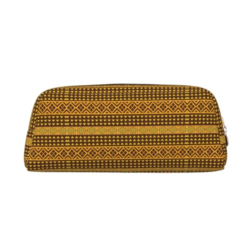Xcwzbls Federmäppchen mit großem Fassungsvermögen, dreieckig, Leder, Reißverschluss, dreidimensionales Federmäppchen, Bürobedarf, Gelb und Braun, gold, Einheitsgröße, Taschen-Organizer Xcwzbls Federmäppchen mit großem Fassungsvermögen, dreieckig, Leder, Reißverschluss, dreidimensionales Federmäppchen, Bürobedarf, Gelb und Braun, gold, Einheitsgröße, Taschen-Organizer von Xcwzbls