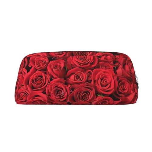 Xcwzbls Federmäppchen mit großem Fassungsvermögen, rote Rose, Stifteetui, Lederreißverschluss, dreidimensionales Federmäppchen, Bürobedarf, silber, Einheitsgröße, Taschen-Organizer Xcwzbls Federmäppchen mit großem Fassungsvermögen, rote Rose, Stifteetui, Lederreißverschluss, dreidimensionales Federmäppchen, Bürobedarf, silber, Einheitsgröße, Taschen-Organizer von Xcwzbls