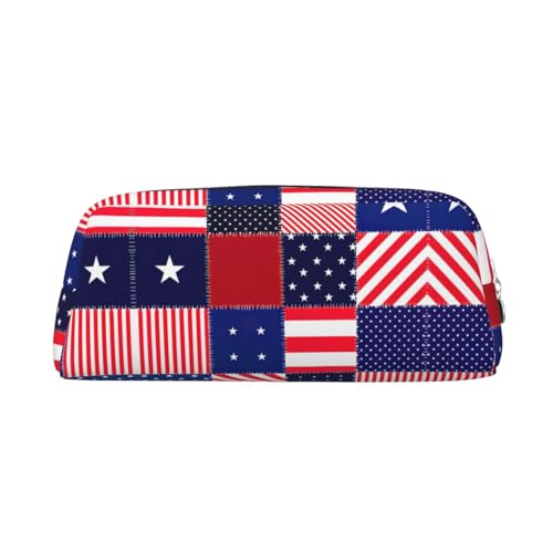 Xcwzbls Großes Capacitystars Federmäppchen mit Muster, Stifteetui, Leder, Reißverschluss, dreidimensionales Federmäppchen, Bürobedarf, silber, Einheitsgröße, Taschen-Organizer von Xcwzbls