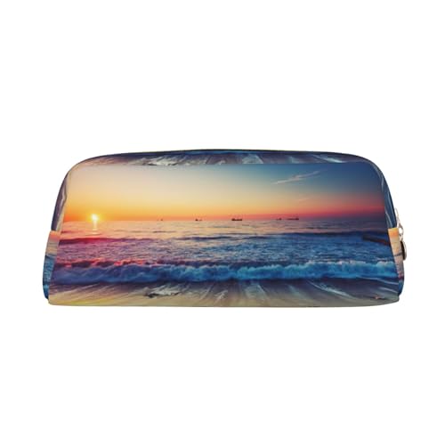 Xcwzbls Großes Fassungsvermögen, Federmäppchen, Leder, Reißverschluss, dreidimensionales Federmäppchen, Bürobedarf, gold, Einheitsgröße, Taschen-Organizer von Xcwzbls