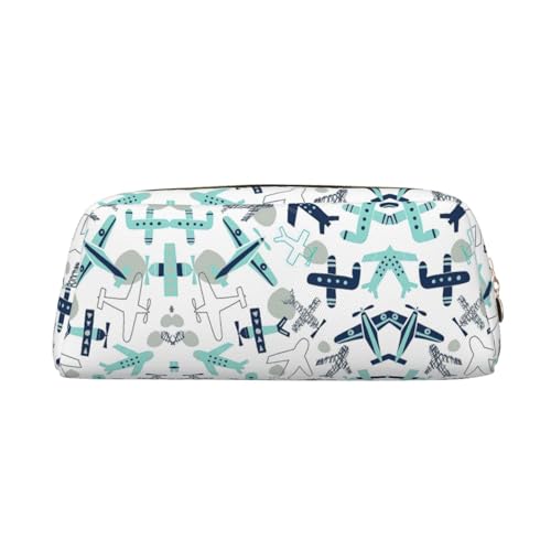 Xcwzbls Großes Fassungsvermögen, Flugzeug-Federmäppchen, Stifteetui, Leder, Reißverschluss, dreidimensionales Federmäppchen, Bürobedarf, gold, Einheitsgröße, Taschen-Organizer von Xcwzbls