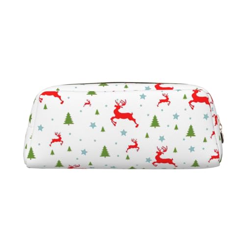 Xcwzbls Großes Fassungsvermögen, Weihnachts-Federmäppchen, Stifteetui, Leder, Reißverschluss, dreidimensionales Federmäppchen, Bürobedarf, gold, Einheitsgröße, Taschen-Organizer von Xcwzbls