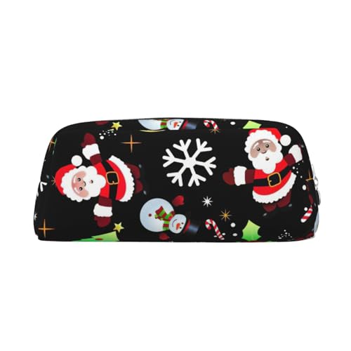 Xcwzbls Großes Fassungsvermögen, Weihnachts-Federmäppchen, Stifteetui, Leder, Reißverschluss, dreidimensionales Federmäppchen, Bürobedarf, silber, Einheitsgröße, Taschen-Organizer von Xcwzbls