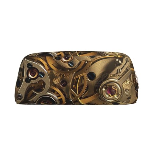 Xcwzbls Großes Fassungsvermögen, cooles Steampunk-Getriebe-Federmäppchen, Stifteetui, Lederreißverschluss, dreidimensionales Federmäppchen, Bürobedarf, gold, Einheitsgröße, Taschen-Organizer Xcwzbls Großes Fassungsvermögen, cooles Steampunk-Getriebe-Federmäppchen, Stifteetui, Lederreißverschluss, dreidimensionales Federmäppchen, Bürobedarf, gold, Einheitsgröße, Taschen-Organizer von Xcwzbls