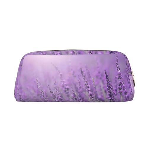 Xcwzbls Großes Fassungsvermögen, romantisches Federmäppchen, Lavendel, Leder, Reißverschluss, dreidimensionales Federmäppchen, Bürobedarf, gold, Einheitsgröße, Taschen-Organizer von Xcwzbls