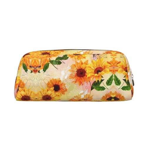 Xcwzbls Großes Fassungsvermögen, schönes Federmäppchen mit Sonnenblume, Stifteetui, Lederreißverschluss, dreidimensionales Federmäppchen, Bürobedarf, gold, Einheitsgröße, Taschen-Organizer Xcwzbls Großes Fassungsvermögen, schönes Federmäppchen mit Sonnenblume, Stifteetui, Lederreißverschluss, dreidimensionales Federmäppchen, Bürobedarf, gold, Einheitsgröße, Taschen-Organizer von Xcwzbls