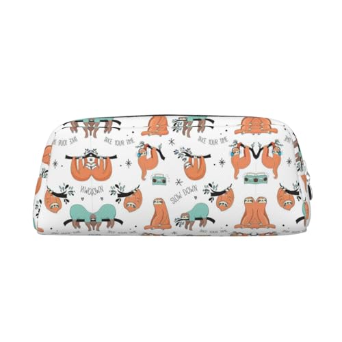 Xcwzbls Großes Fassungsvermögen, zum Aufhängen an Baumzweigen, Musik-Federmäppchen, Stifteetui, Leder, Reißverschluss, dreidimensionales Federmäppchen, Bürobedarf, silber, Einheitsgröße von Xcwzbls