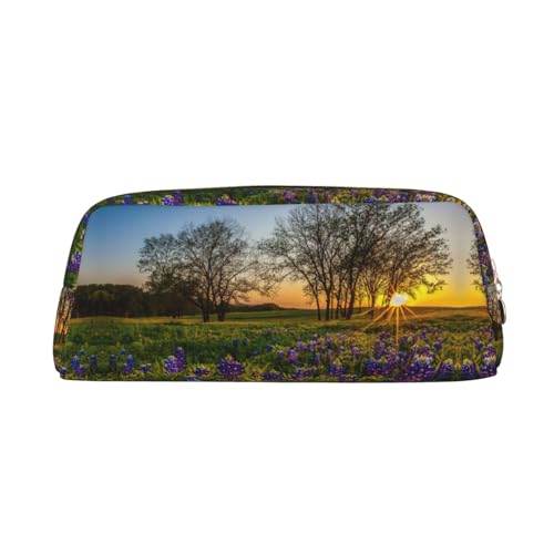 Xcwzbls Großes Federmäppchen, Motiv: Wiese bei Sonnenuntergang, Federtasche, Federtasche, Leder, Reißverschluss, dreidimensionales Federmäppchen, Bürobedarf, gold, Einheitsgröße, Taschen-Organizer Xcwzbls Großes Federmäppchen, Motiv: Wiese bei Sonnenuntergang, Federtasche, Federtasche, Leder, Reißverschluss, dreidimensionales Federmäppchen, Bürobedarf, gold, Einheitsgröße, Taschen-Organizer von Xcwzbls