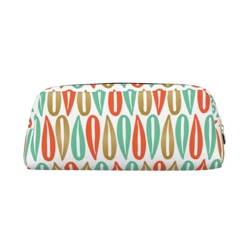 Xcwzbls Großes Federmäppchen im modernen Stil, Federmäppchen, Leder, Reißverschluss, dreidimensionales Federmäppchen, Bürobedarf, gold, Einheitsgröße, Taschen-Organizer von Xcwzbls