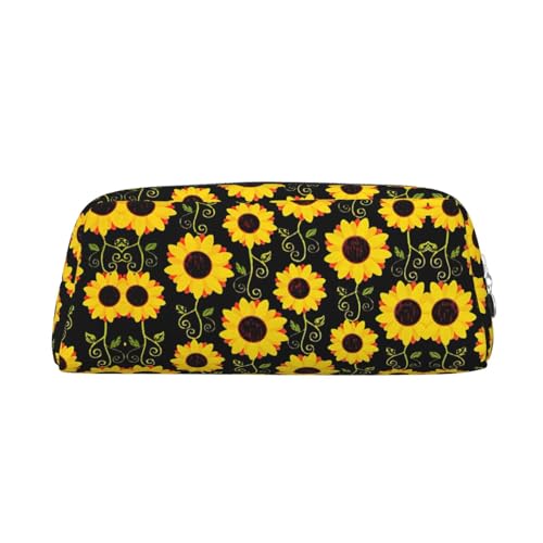 Xcwzbls Großes Federmäppchen mit Blumenmuster und Sonnenblume, Leder, Reißverschluss, dreidimensionales Federmäppchen, Bürobedarf, silber, Einheitsgröße, Taschen-Organizer Xcwzbls Großes Federmäppchen mit Blumenmuster und Sonnenblume, Leder, Reißverschluss, dreidimensionales Federmäppchen, Bürobedarf, silber, Einheitsgröße, Taschen-Organizer von Xcwzbls
