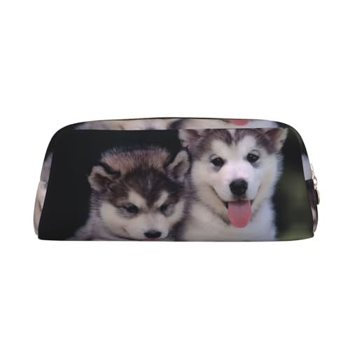 Xcwzbls Husky Federmäppchen mit großem Fassungsvermögen, Leder, Reißverschluss, dreidimensionales Federmäppchen, Bürobedarf, gold, Einheitsgröße, Taschen-Organizer Xcwzbls Husky Federmäppchen mit großem Fassungsvermögen, Leder, Reißverschluss, dreidimensionales Federmäppchen, Bürobedarf, gold, Einheitsgröße, Taschen-Organizer von Xcwzbls