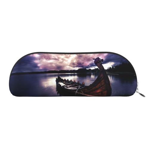 Xcwzbls Leder-Federmäppchen, halbrund, Boot, große Kapazität, Aufbewahrungstasche, Reisetasche, Make-up-Kosmetiktasche, silber, Einheitsgröße, Taschen-Organizer Xcwzbls Leder-Federmäppchen, halbrund, Boot, große Kapazität, Aufbewahrungstasche, Reisetasche, Make-up-Kosmetiktasche, silber, Einheitsgröße, Taschen-Organizer von Xcwzbls