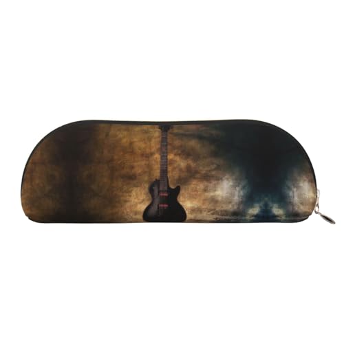 Xcwzbls Leder-Federmäppchen, halbrundär, große Kapazität, Aufbewahrungstasche, Reisetasche, Make-up-Kosmetiktasche, gold, Einheitsgröße, Taschen-Organizer von Xcwzbls