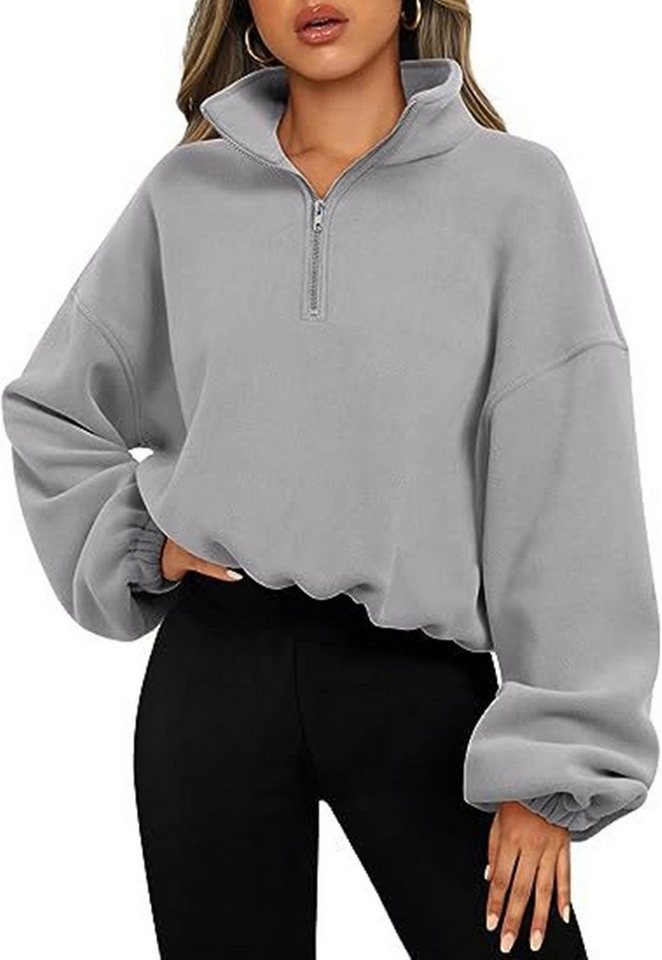 XDeer Sweater Sweatshirt Damen,Sweatjacke Pullover,Sweat Lady-Fit Verdickt und warm,für Herbst Winter von Xdeer