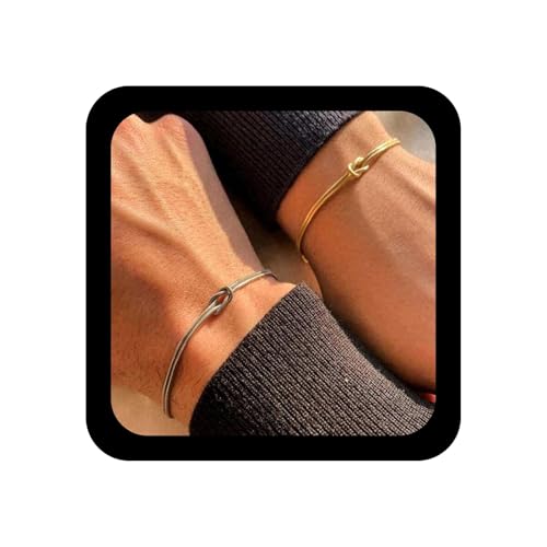 Xduargs Bohème Knoten Gliederkette Armband Liebe Knoten Armbänder Endlose Liebe Handgelenk Armband Schlange Kette Unendliche Armbänder Für Frauen von Xduargs