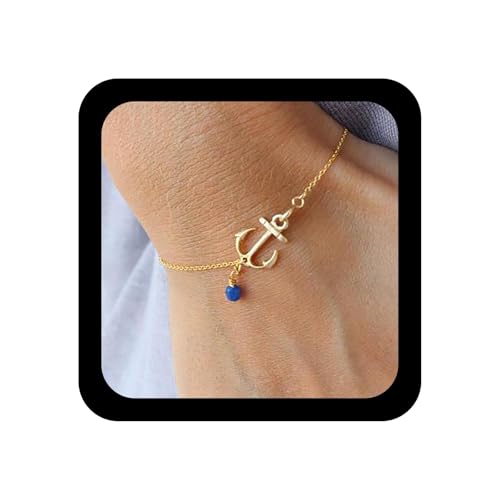Xduargs Boho Anker Hand Armband Gold Seemann Perlen Armbänder Vintage Anker Sklave Kette Armband Einstellbar Segelboot Handgeschirr Link Armbänder Schmuck Für Frauen Xduargs Boho Anker Hand Armband Gold Seemann Perlen Armbänder Vintage Anker Sklave Kette Armband Einstellbar Segelboot Handgeschirr Link Armbänder Schmuck Für Frauen von Xduargs