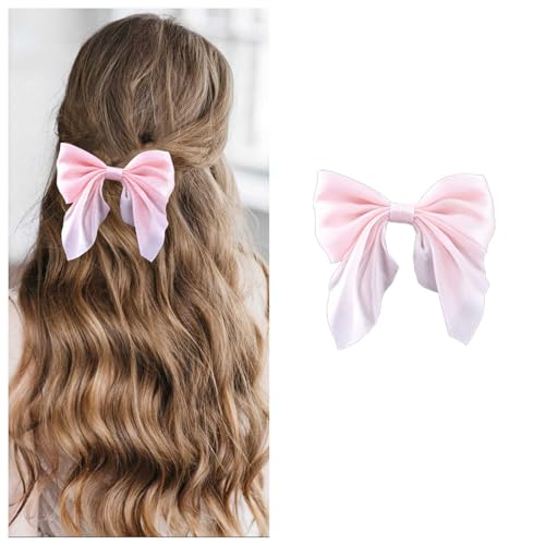 Xduargs Boho Bogen Haarspangen Satinbogen Haarspangen Vintage Bowknot Haarspange Pins Seidig Bogen Knoten Haarspange Barrette Französisch Satinband Bowknot Clip Kopfstück Für Frauen Kopfschmuck (rosa) Xduargs Boho Bogen Haarspangen Satinbogen Haarspangen Vintage Bowknot Haarspange Pins Seidig Bogen Knoten Haarspange Barrette Französisch Satinband Bowknot Clip Kopfstück Für Frauen Kopfschmuck (rosa) von Xduargs