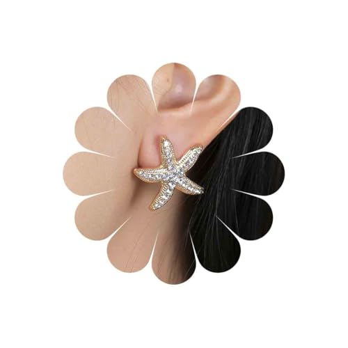 Xduargs Boho Cz Seestern Ohrringe Silber Ozean Seestern Ohrringe Vintage Seesterns Ohrstecker Ohrringen Personalisierte Sommer Strand Seesterns Ohrringen Schmuck Für Frauen von Xduargs