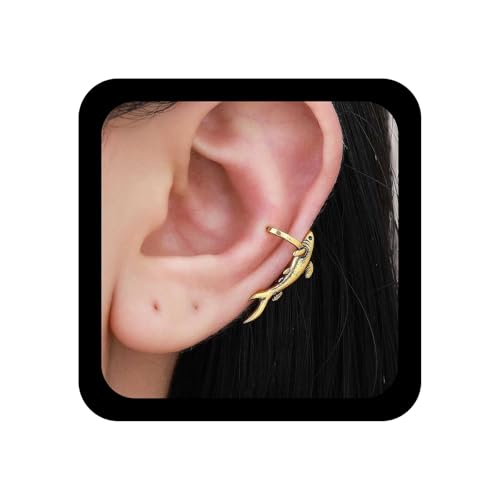 Xduargs Boho Hai Ohrmanschette Ohrringe Gold Fisch Wrap Hoop Ohrring Vintage Kleine Hai Manschette Knorpel Ohrringe Meer Ozean Tier Nicht Durchbohrt Ohrring Schmuck Für Frauen von Xduargs